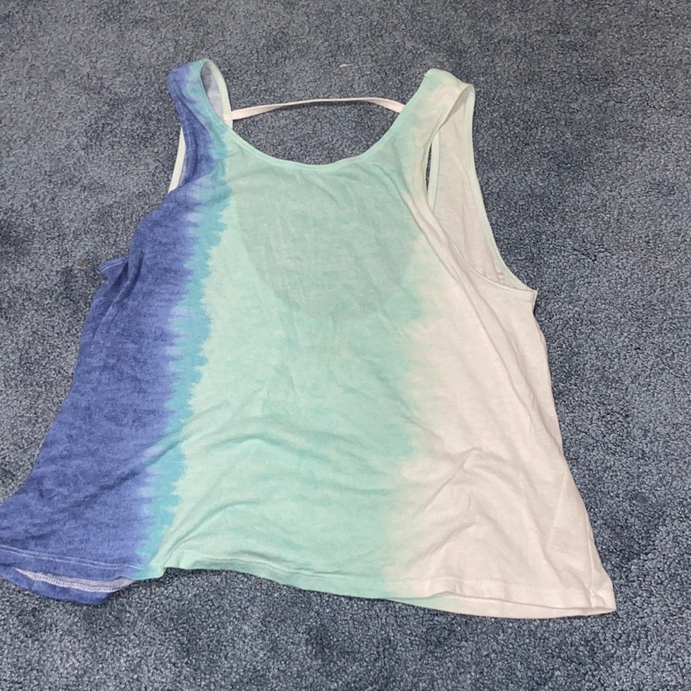 Hollister tie dye open back tank top